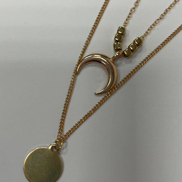 Four Layer Fly Me To the Moon Necklace - Picture 3 of 4